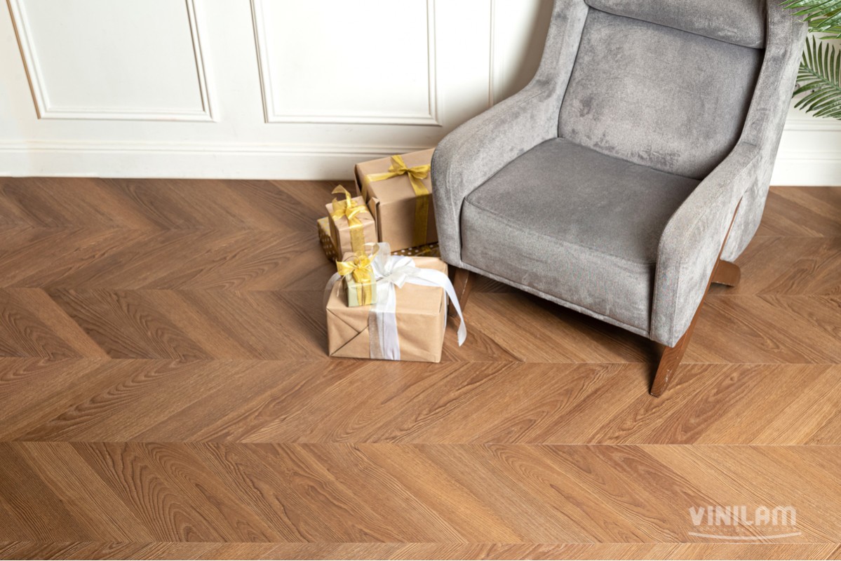 SPC ламинат VINILAM PARQUET CHEVRON 4V 43кл Шеврон Плезир I1651102