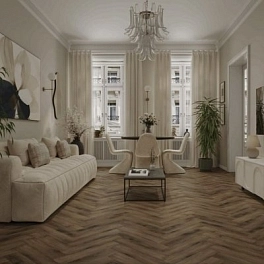 SPC ламинат ENSTEN VALLAND PARQUET 4V 43 кл 600х125х4мм (1,95м2=26шт) ECO 103-20 Мальта