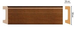 Плинтус напольный DECOMASTER D234 2400*58*16мм 75